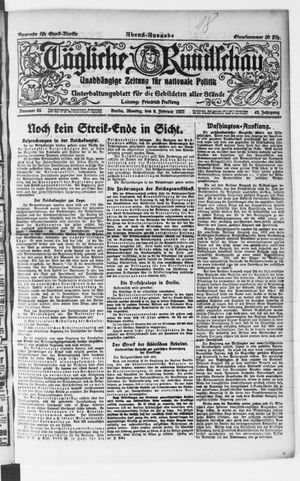 Tägliche Rundschau vom 06.02.1922