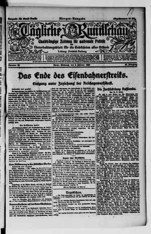 Tägliche Rundschau vom 08.02.1922