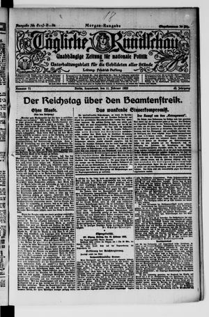 Tägliche Rundschau vom 11.02.1922