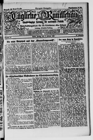 Tägliche Rundschau vom 17.02.1922