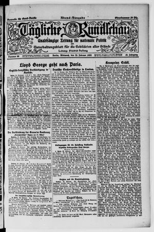 Tägliche Rundschau on Feb 22, 1922