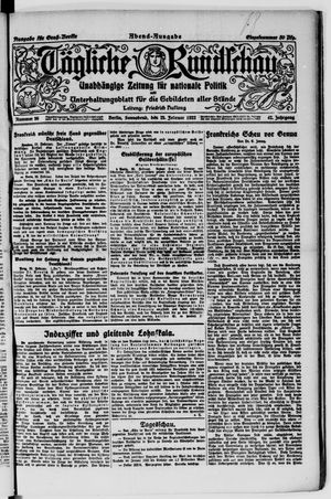 Tägliche Rundschau on Feb 25, 1922
