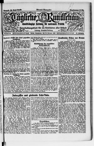 Tägliche Rundschau on Feb 25, 1922