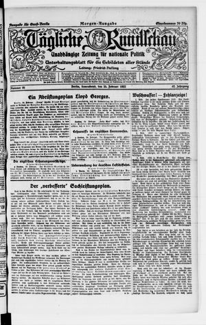 Tägliche Rundschau on Feb 25, 1922