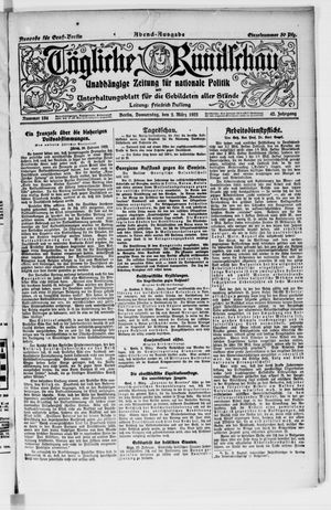 Tägliche Rundschau vom 02.03.1922