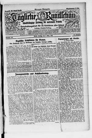 Tägliche Rundschau vom 03.03.1922