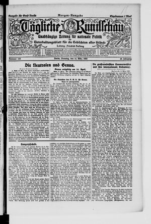 Tägliche Rundschau vom 14.03.1922