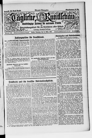 Tägliche Rundschau vom 14.03.1922