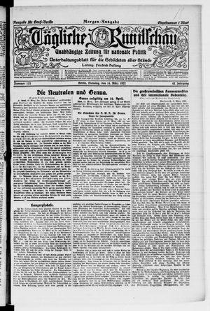 Tägliche Rundschau vom 14.03.1922