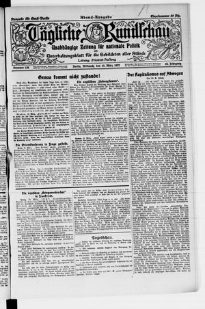 Tägliche Rundschau on Mar 15, 1922
