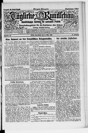 Tägliche Rundschau vom 18.03.1922