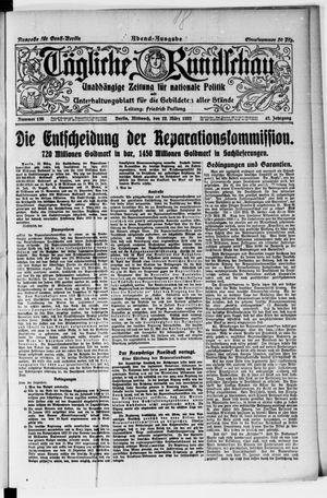 Tägliche Rundschau vom 22.03.1922