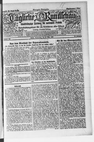 Tägliche Rundschau vom 23.03.1922