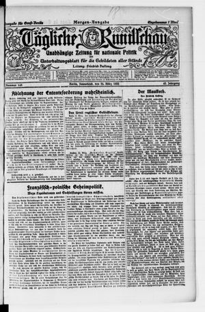 Tägliche Rundschau vom 25.03.1922