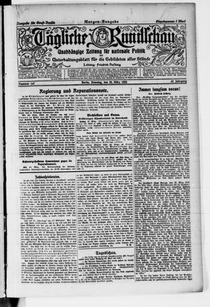 Tägliche Rundschau on Mar 28, 1922