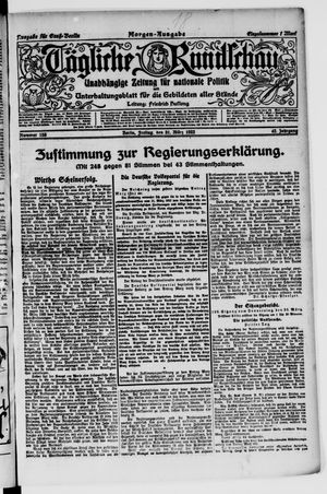 Tägliche Rundschau vom 31.03.1922