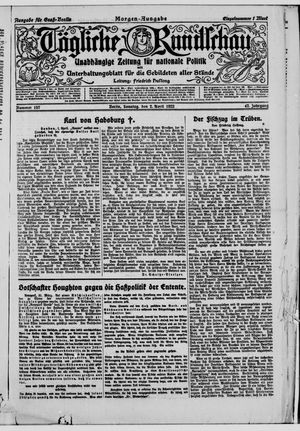 Tägliche Rundschau vom 02.04.1922