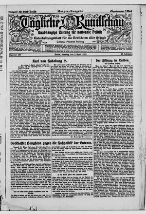 Tägliche Rundschau vom 02.04.1922