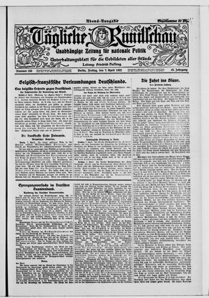 Tägliche Rundschau vom 07.04.1922