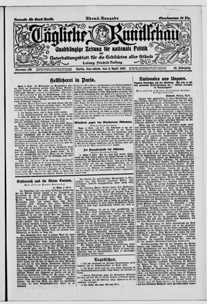 Tägliche Rundschau vom 08.04.1922