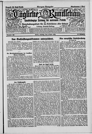 Tägliche Rundschau vom 09.04.1922