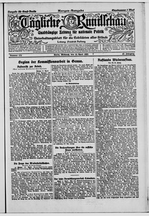 Tägliche Rundschau vom 12.04.1922