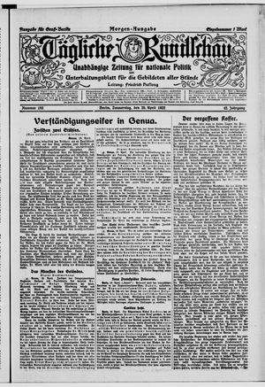 Tägliche Rundschau vom 20.04.1922