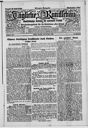 Tägliche Rundschau vom 23.04.1922