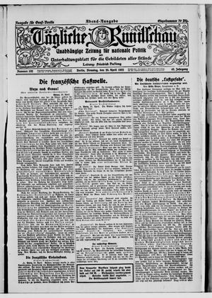 Tägliche Rundschau vom 25.04.1922