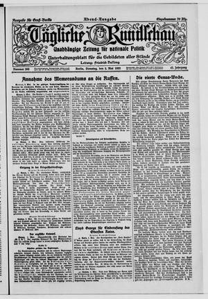Tägliche Rundschau vom 02.05.1922