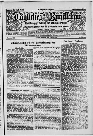 Tägliche Rundschau vom 03.05.1922