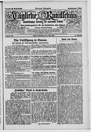 Tägliche Rundschau vom 04.05.1922