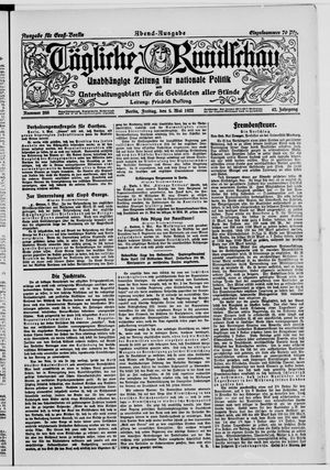 Tägliche Rundschau vom 05.05.1922