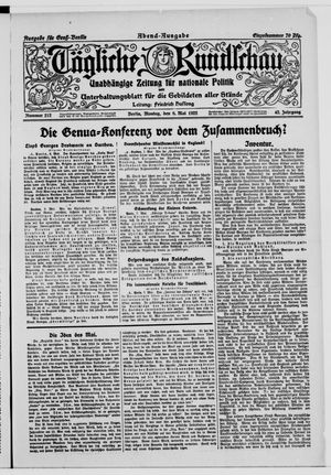 Tägliche Rundschau vom 08.05.1922