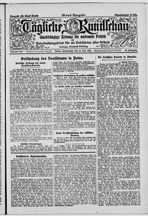 Tägliche Rundschau on May 11, 1922