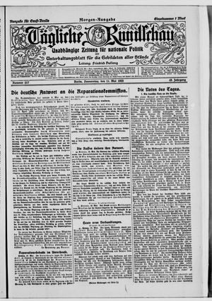 Tägliche Rundschau on May 11, 1922