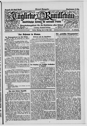 Tägliche Rundschau vom 15.05.1922