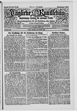 Tägliche Rundschau vom 16.05.1922