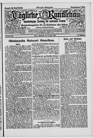 Tägliche Rundschau vom 17.05.1922