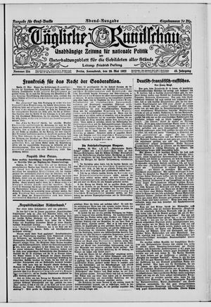 Tägliche Rundschau vom 20.05.1922