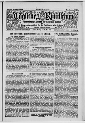 Tägliche Rundschau vom 22.05.1922