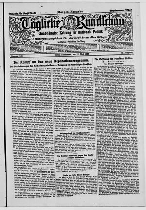Tägliche Rundschau on May 27, 1922