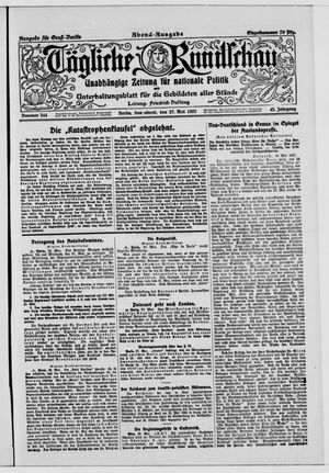 Tägliche Rundschau on May 27, 1922