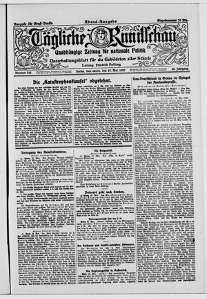 Tägliche Rundschau on May 27, 1922