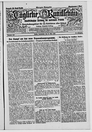 Tägliche Rundschau on May 27, 1922
