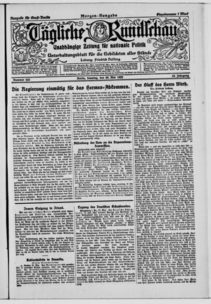 Tägliche Rundschau vom 28.05.1922