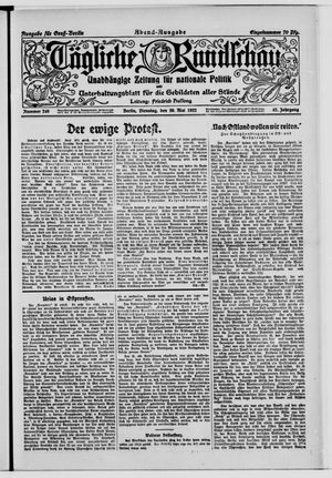 Tägliche Rundschau vom 30.05.1922
