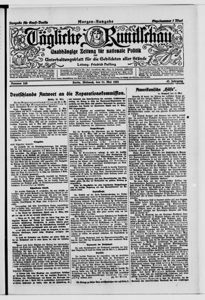 Tägliche Rundschau vom 31.05.1922