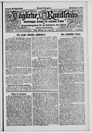 Tägliche Rundschau vom 07.06.1922