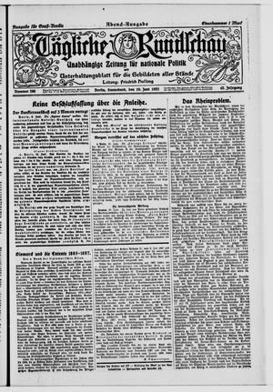 Tägliche Rundschau vom 10.06.1922